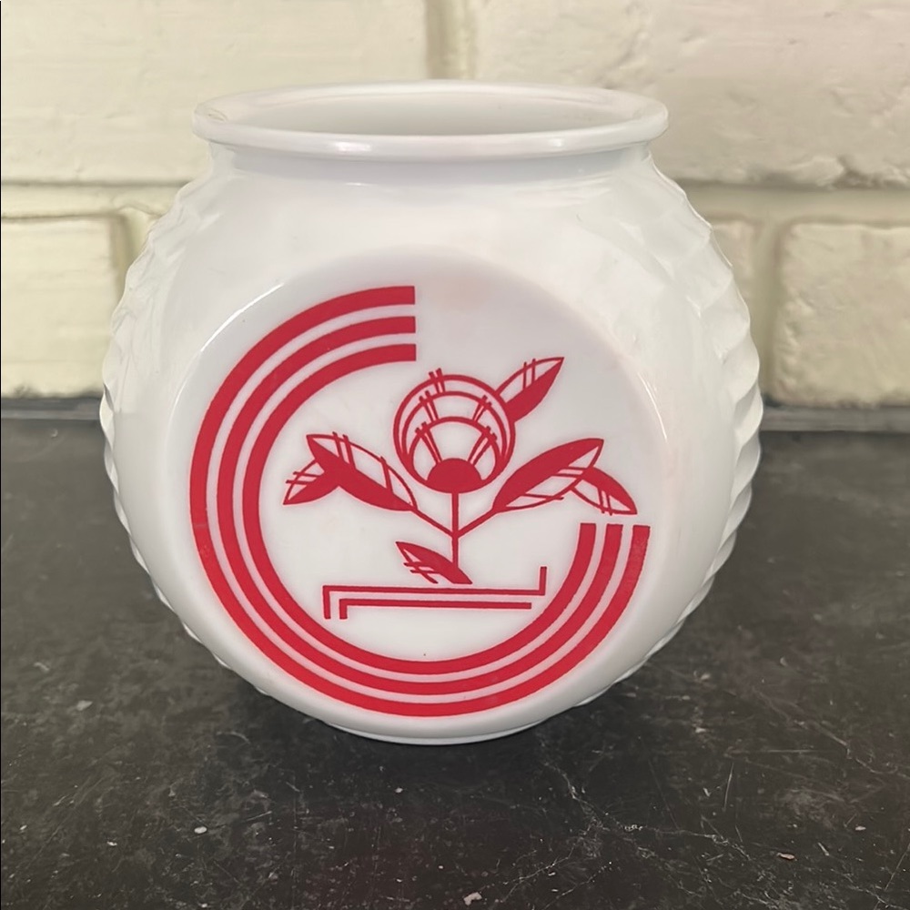 Anchor Hocking Fire King Vitrock Red Grease Jar